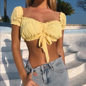 TIGER MIST Yellow Claire Top